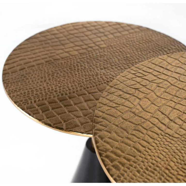 Holly Nest of Tables - Bronze and Black - Round - Set of 2