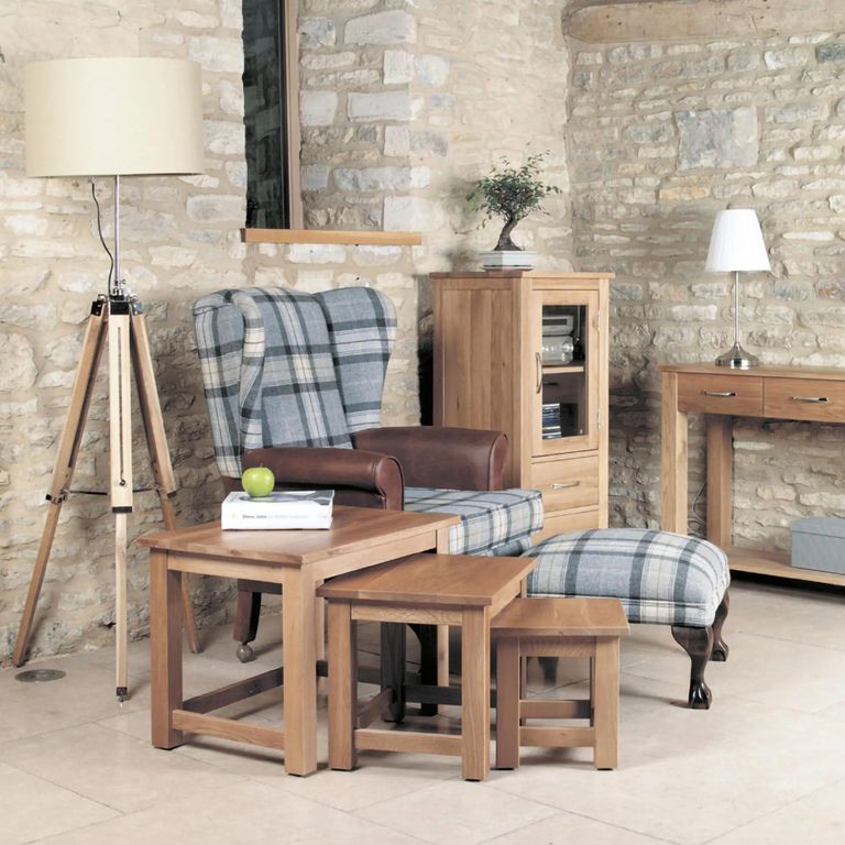 Mobel Oak Nest of Tables