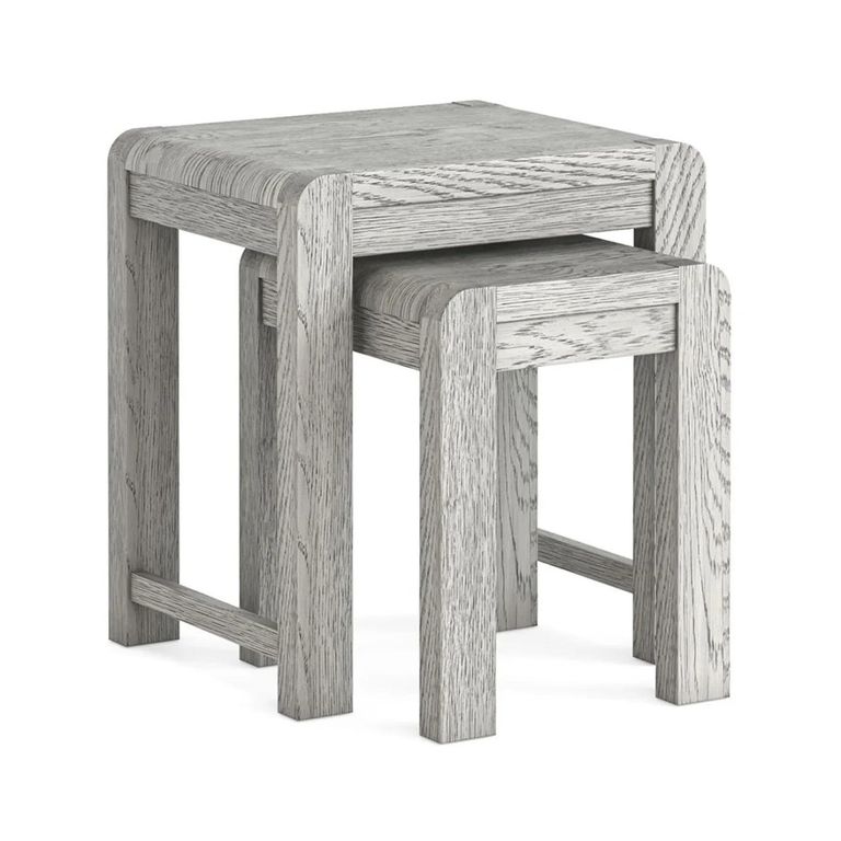 Amsterdam Nest of 2 Tables - Grey Washed Oak