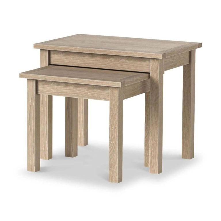 Modern Country Oak - Nest of Tables - Set of 2