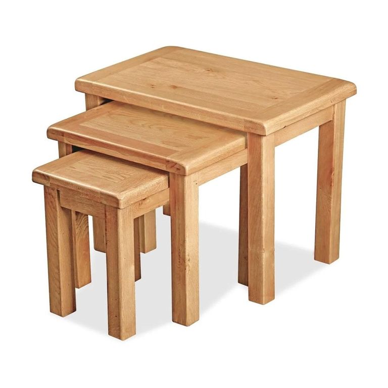 Salisbury Premium Nest of 3 Tables - Oak
