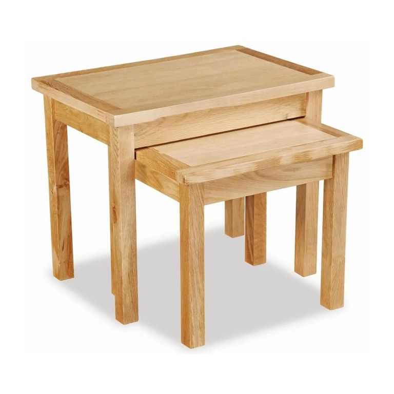 New Trinity Nest of Tables - Set of 2 - Natural Oak