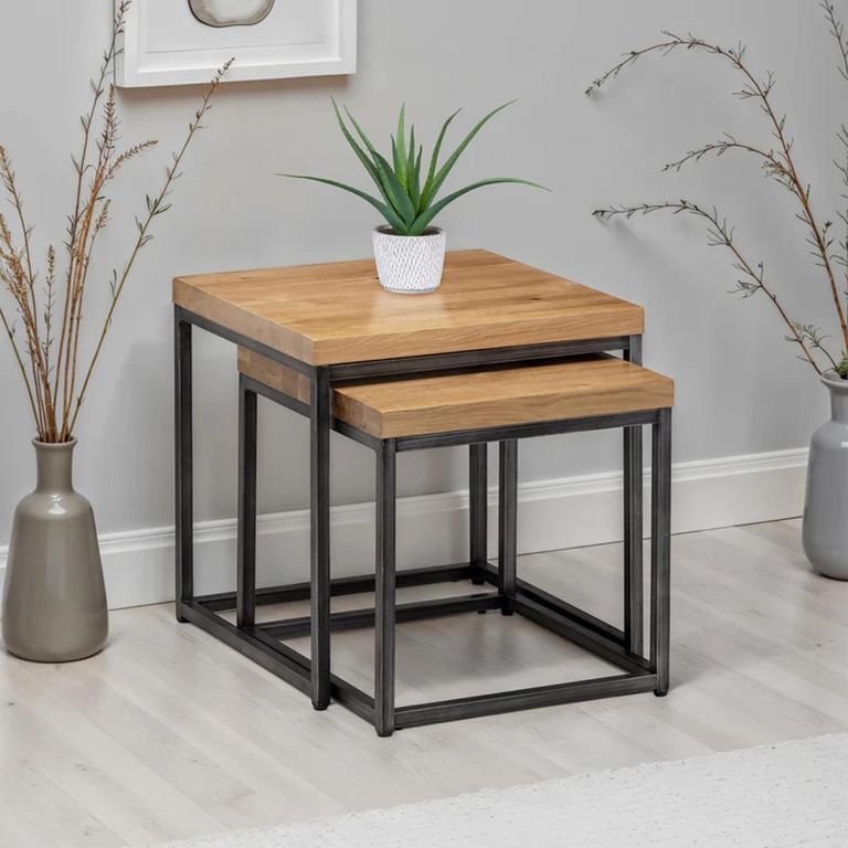 Brooklyn Nest of Tables - Set of 2 - Oak