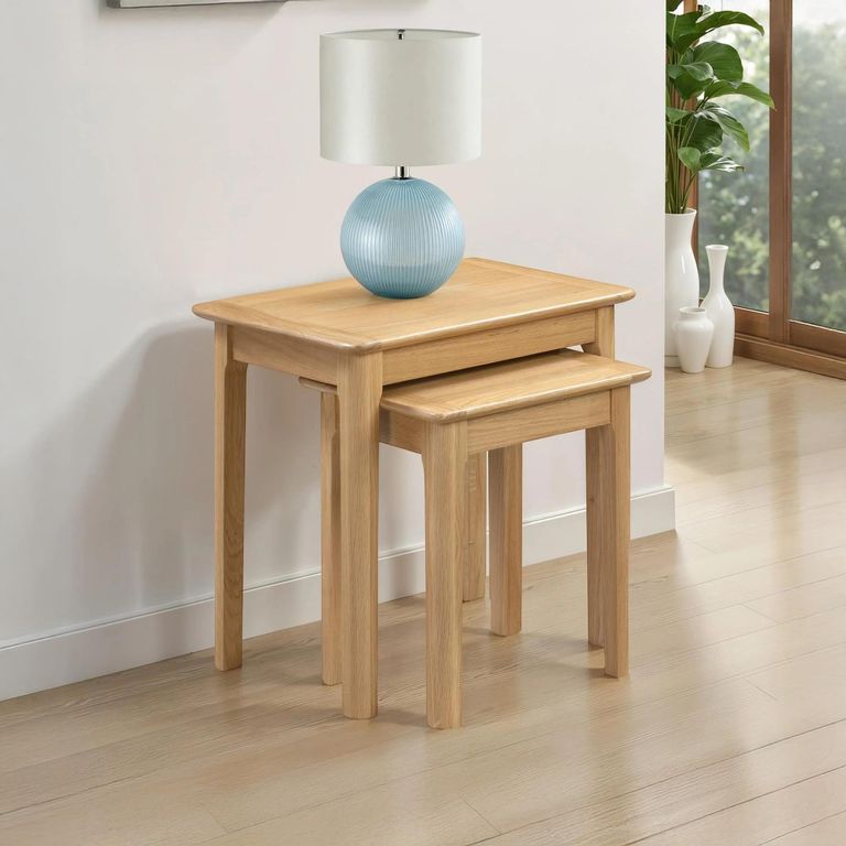 Cotswold Nest of Tables - Set of 2 - Oak