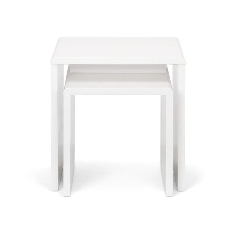 Manhattan Nest of Tables - Set of 2 - White Gloss