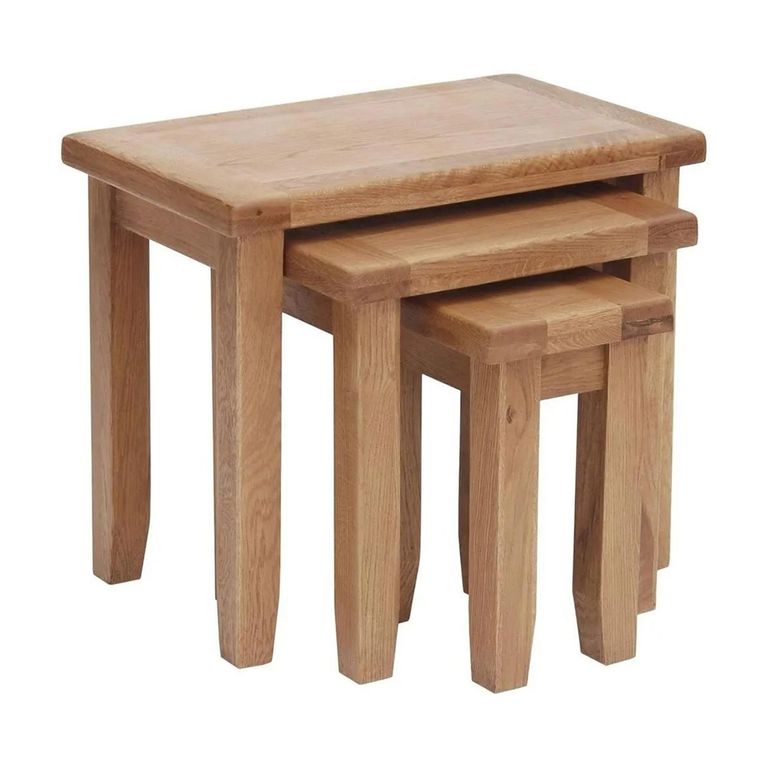Hampshire Oak Nest of 3 Tables
