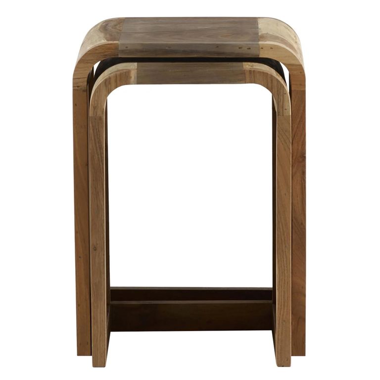 Aspen Nest of Tables - Set of 2 - Industrial - Reclaimed Wood