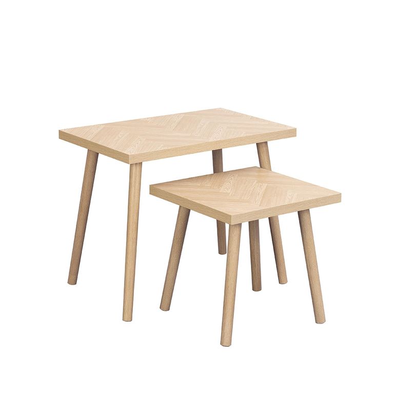 Herringford Oak Nest of Tables - 2 Tier
