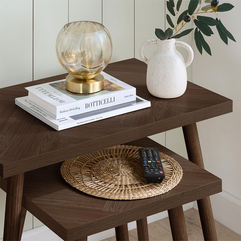 Herringford Nest of Tables - 2 Tier - Walnut