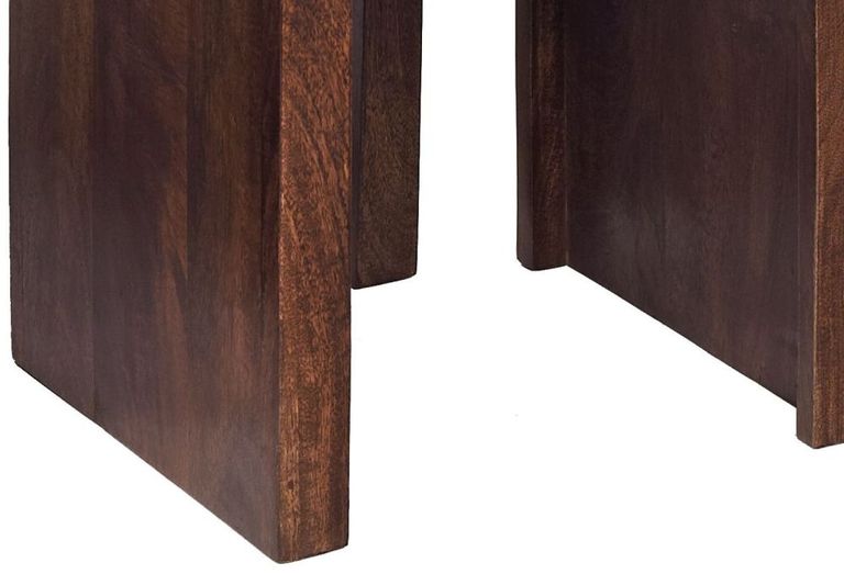 Ajmer Dark Mango Wood Nest of 3 Tables