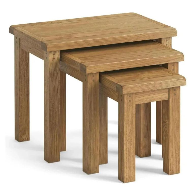 Burford Nest of 3 Tables - Oak