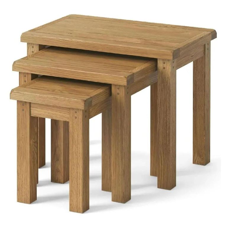 Burford Nest of 3 Tables - Oak