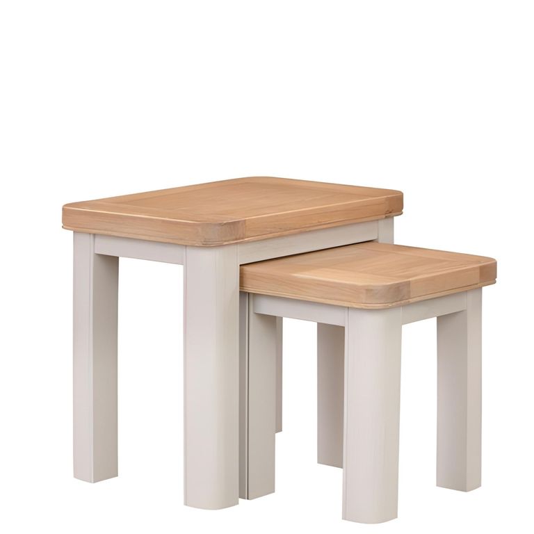 Clarion Nest of Tables - 2 - Oak and Grey