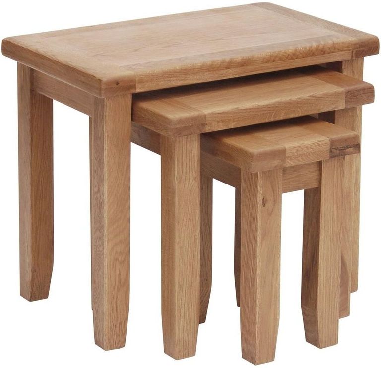Hampshire Oak Nest of 3 Tables