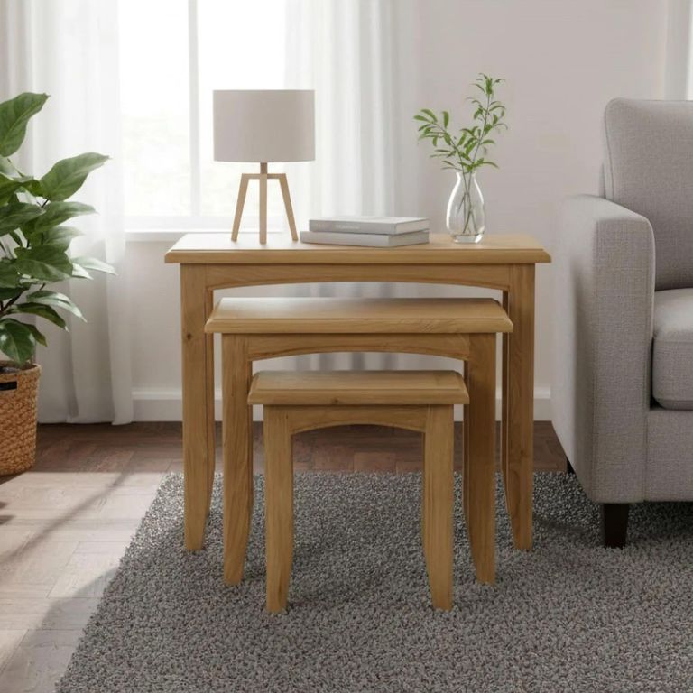 Kilkenny Nest of Tables - Set of 3 - Oak