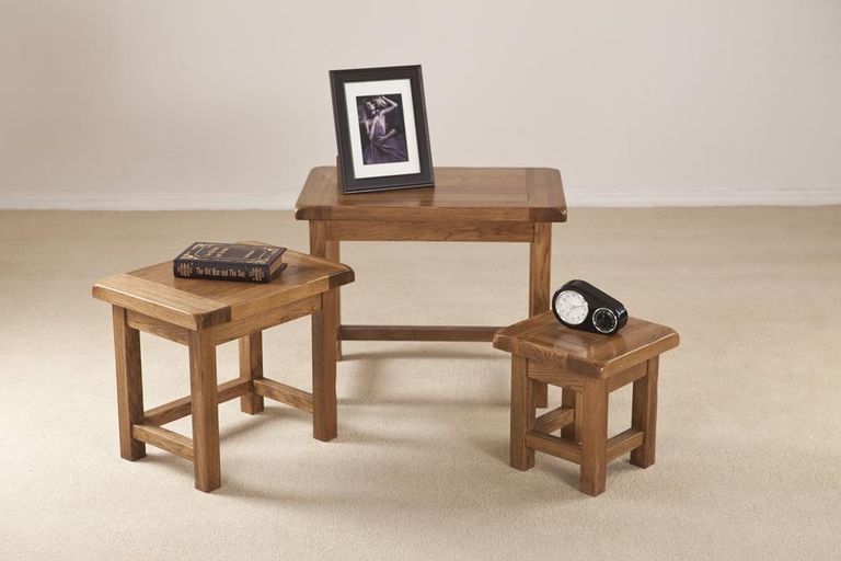 Originals Rustic Oak Nest of Tables
