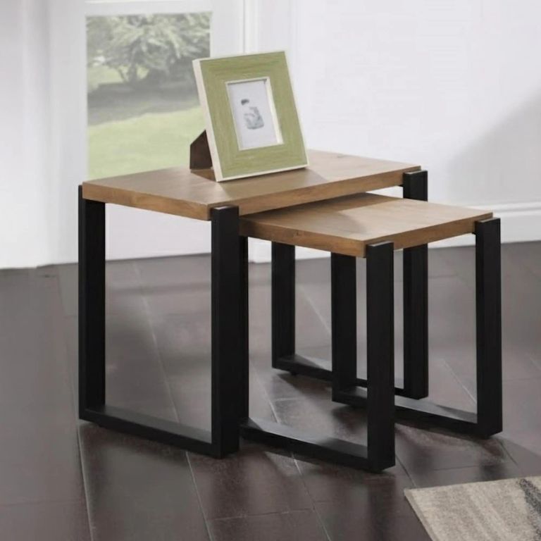 Pembroke Nest of Tables - Set of 2 - Rustic Pine