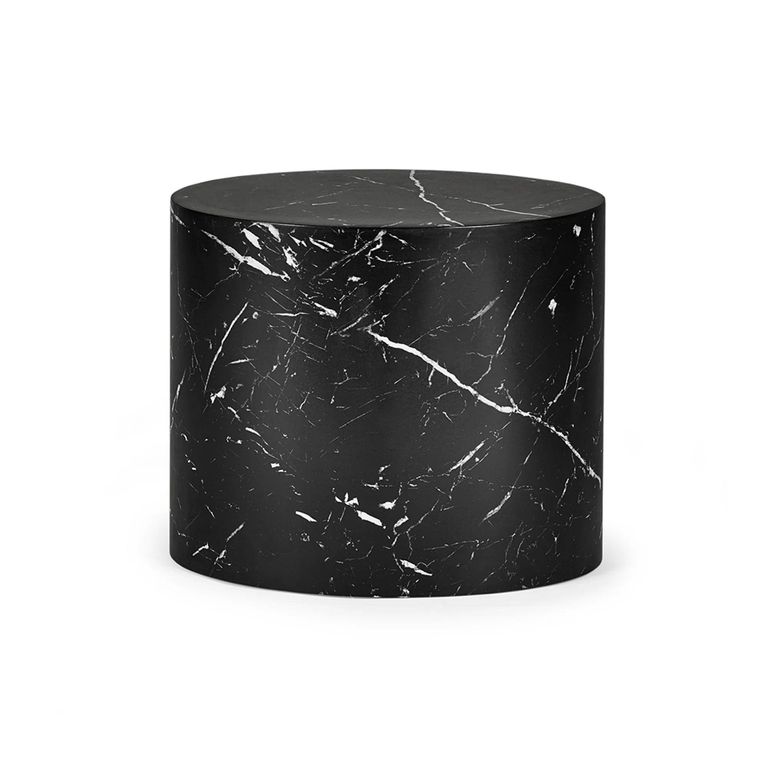 Toba Nest of Tables - Set of 2 - Oval - Black Marble Effect