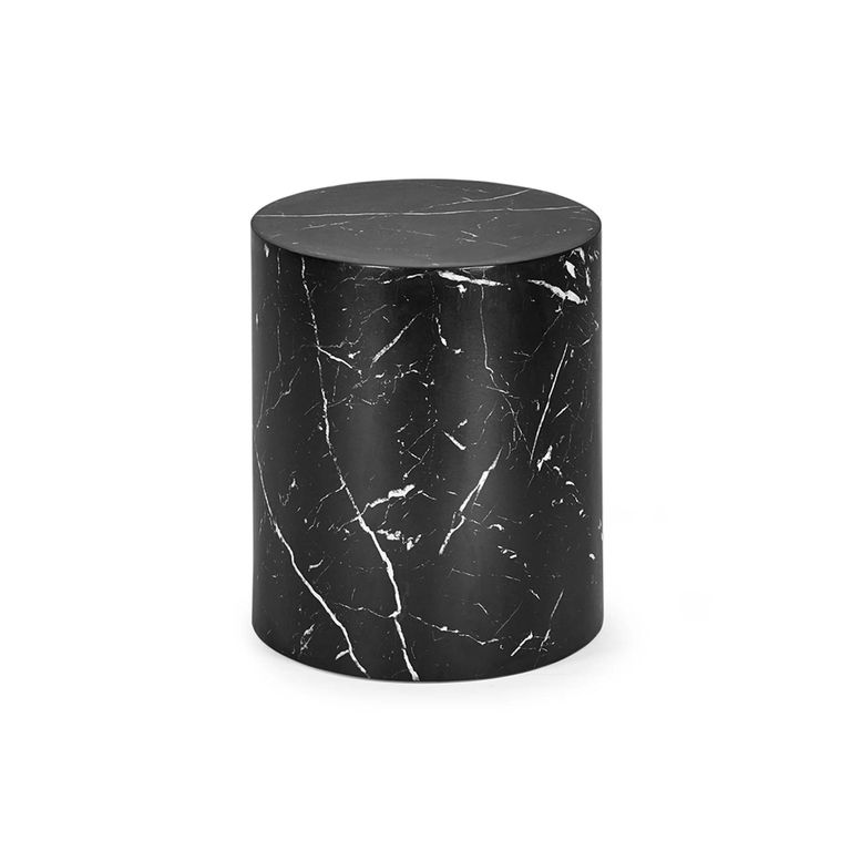 Toba Nest of Tables - Set of 2 - Oval - Black Marble Effect