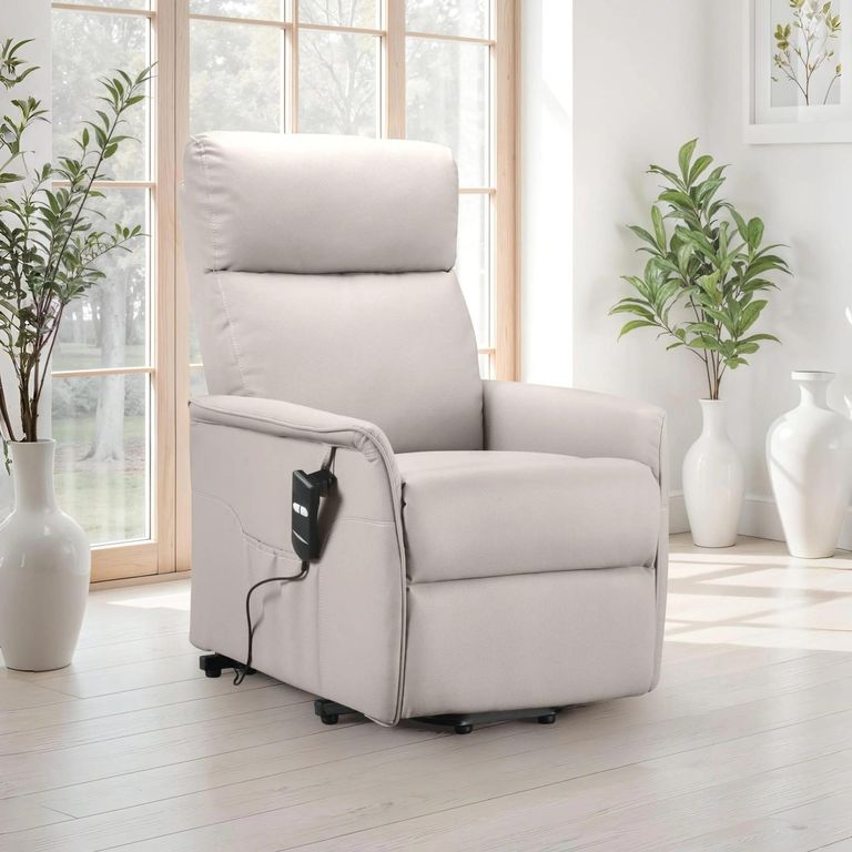 Helena Pebble Faux Leather Recline Chair