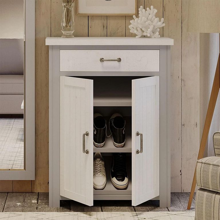 Greystone Reclaimed Wood Shoe Cupboard