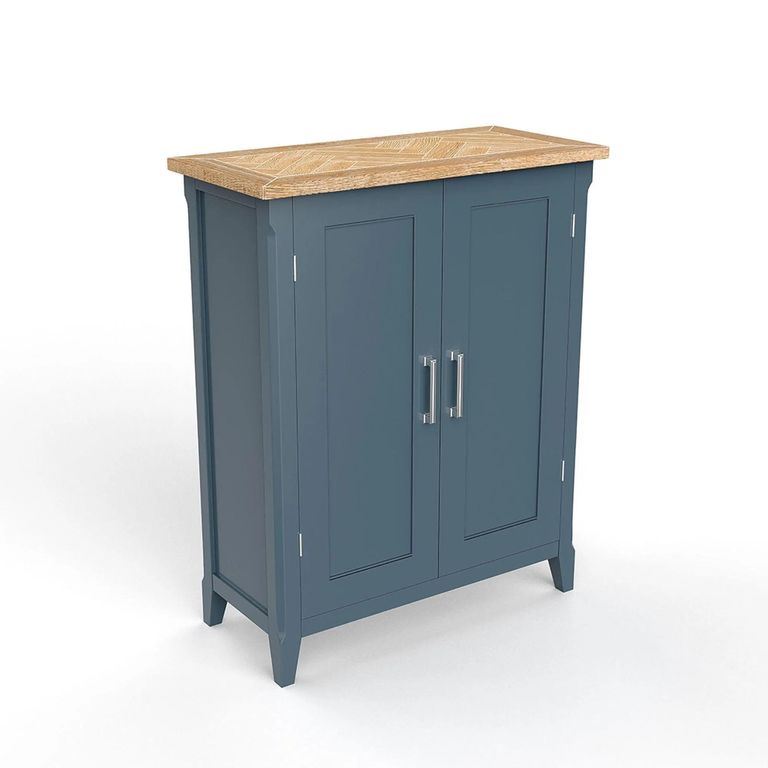 Signature Blue Shoe Cupboard - 2 Door