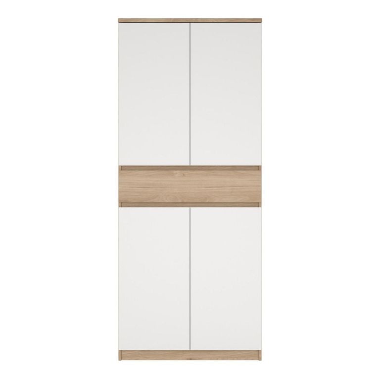 Naia Shoe Cupboard - Large - Oak and White