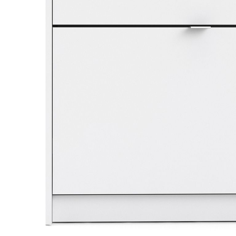 Shoe Cabinet - 2 Drawer - White