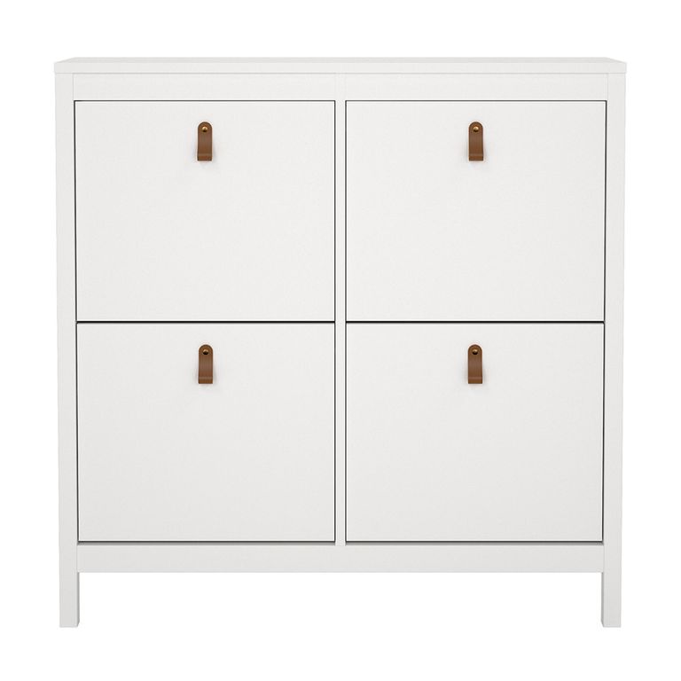 Barcelona Shoe Cabinet - 4 Drawer - White