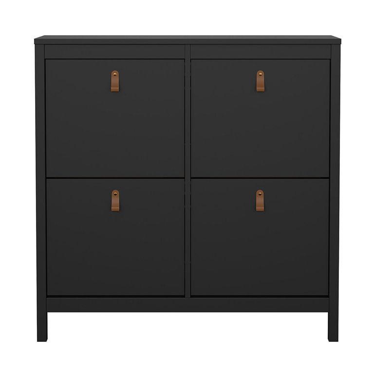 Barcelona Shoe Cabinet - 4 Drawer - Black