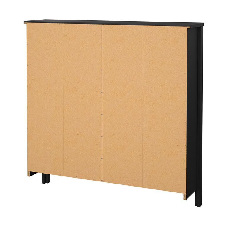 Barcelona Shoe Cabinet - 4 Drawer - Black