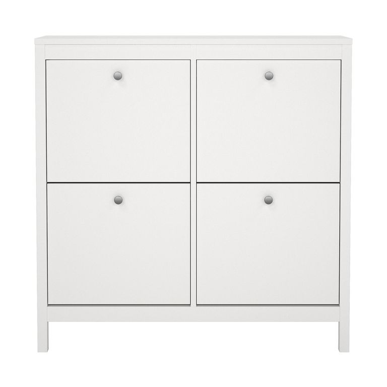 Madrid Shoe Cabinet - 4 Drawer - White