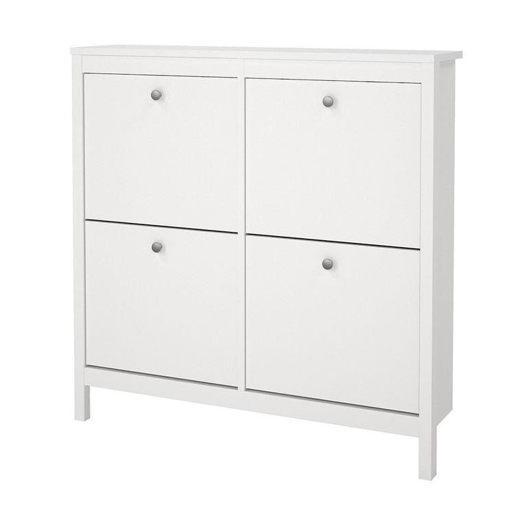 Madrid Shoe Cabinet - 4 Drawer - White