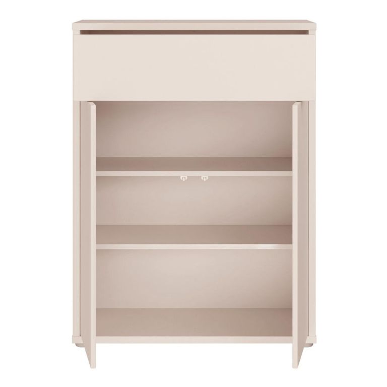 Alice Springs Shoe Cabinet - 2 Door - 1 Drawer - Compact - Sand