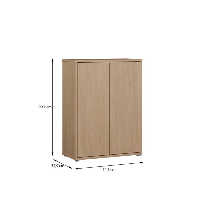 Alice Springs Shoe Cabinet - 2 Door - Elegancia Oak