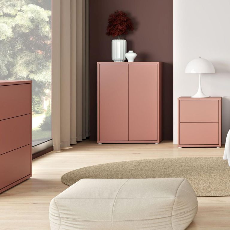 Alice Springs Shoe Cabinet - 2 Door - Terracotta