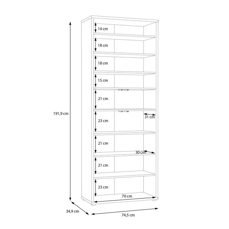 Alice Springs Shoe Cabinet - 4 Door - Artisan Oak