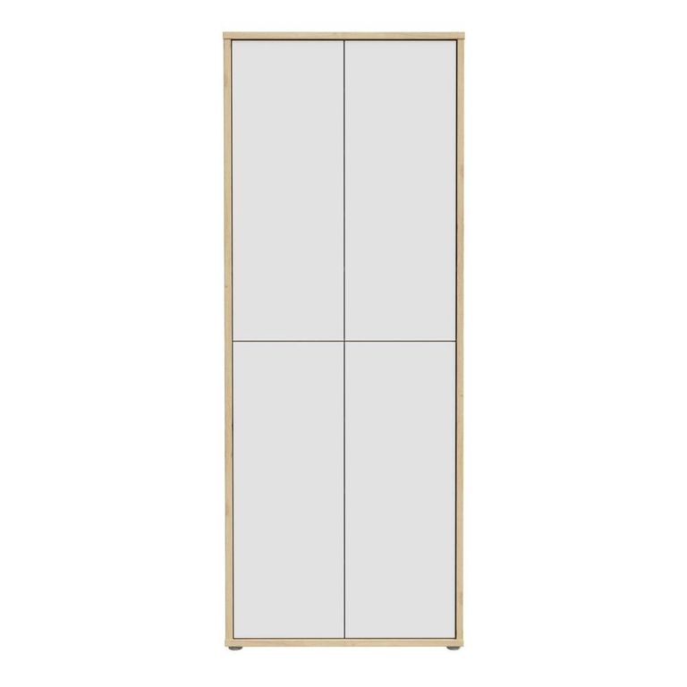 Alice Springs Shoe Cabinet - 4 Door - Artisan Oak and Light Grey