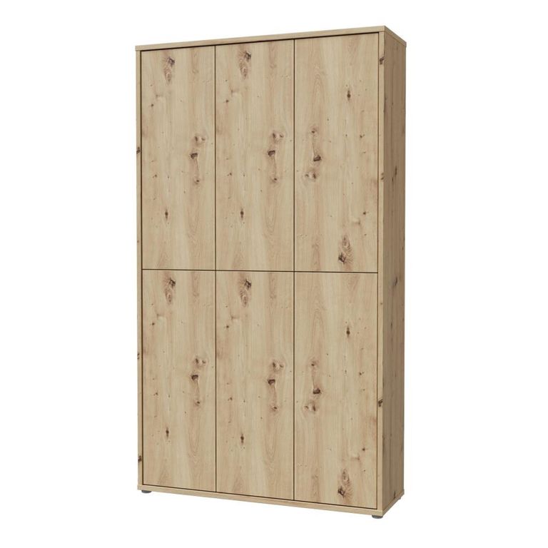 Alice Springs Shoe Cabinet - 6 Door - Artisan Oak