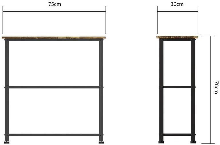 Barren Rustic Oak Shoe Rack