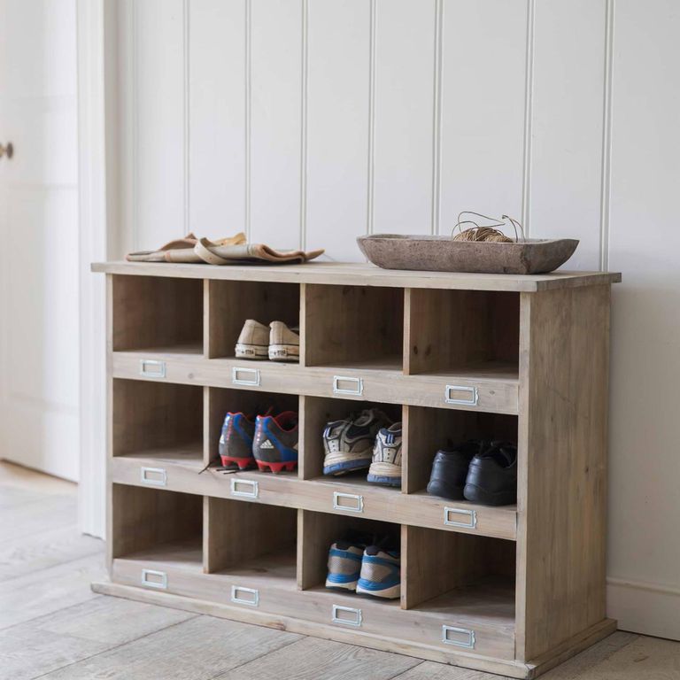 Chedworth 12 Shoe Locker Natural Wood