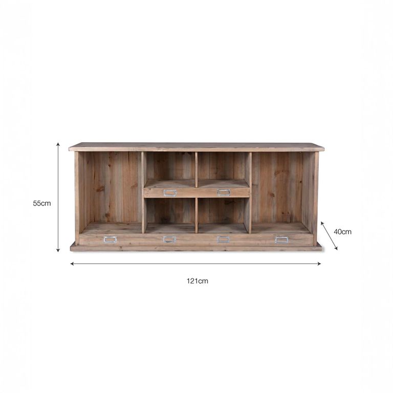 Chedworth Welly Locker Low Natural Wood