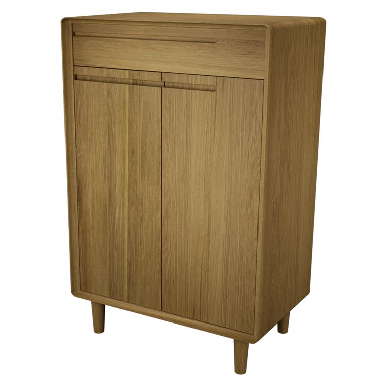 Scandic Shoe Cabinet - 2 Door - Oak