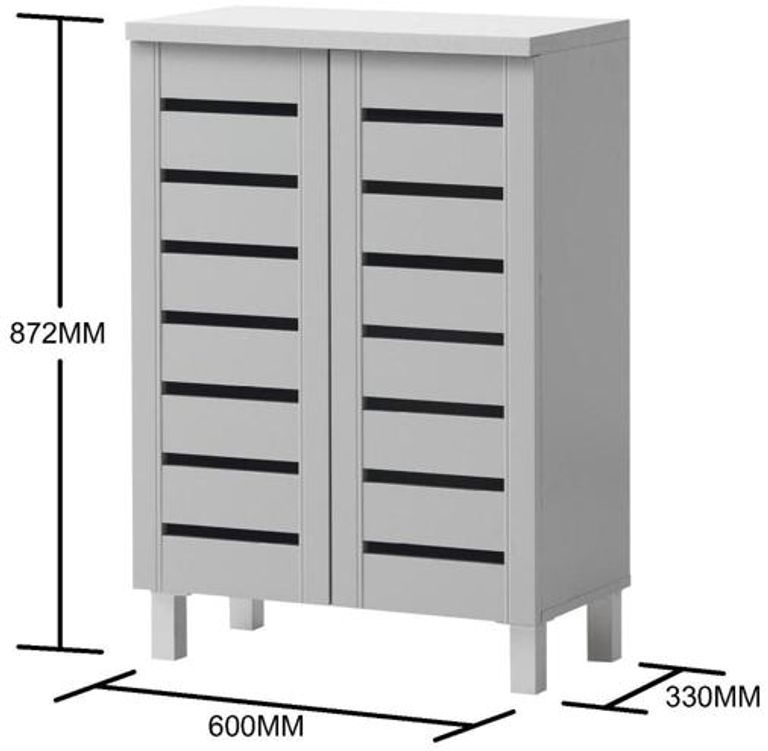 Edwards 2 Door Shoe Cabinet - Variant Available