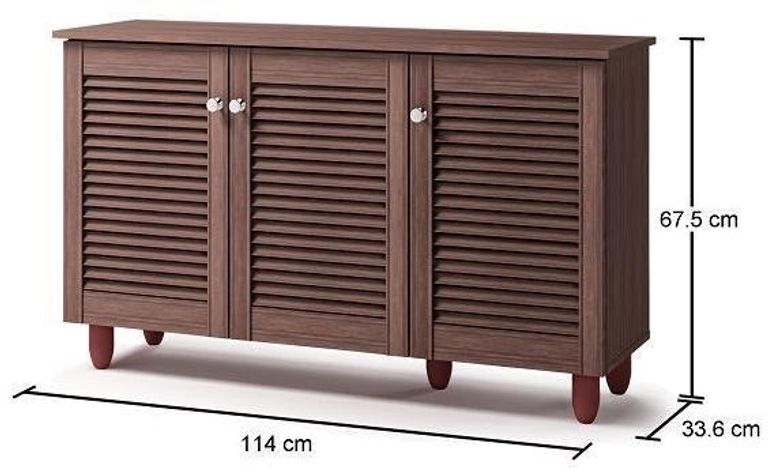 Edwards 3 Door Wide Shoe Cabinet - Variant Available