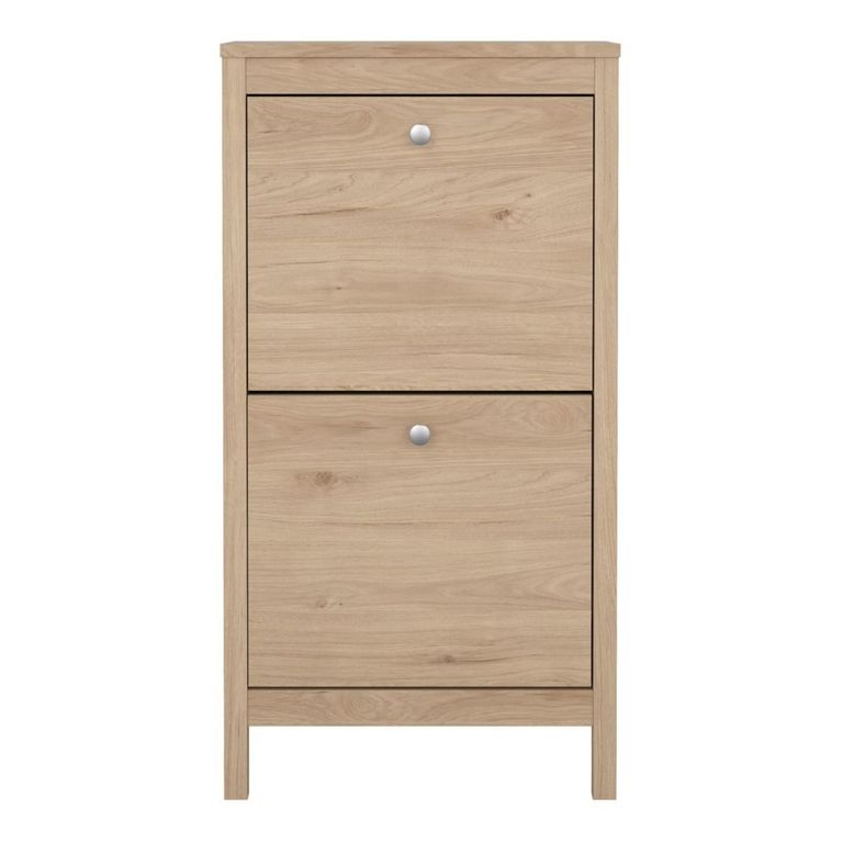 Madrid Jackson Hickory Oak 2 Door Shoe Cabinet