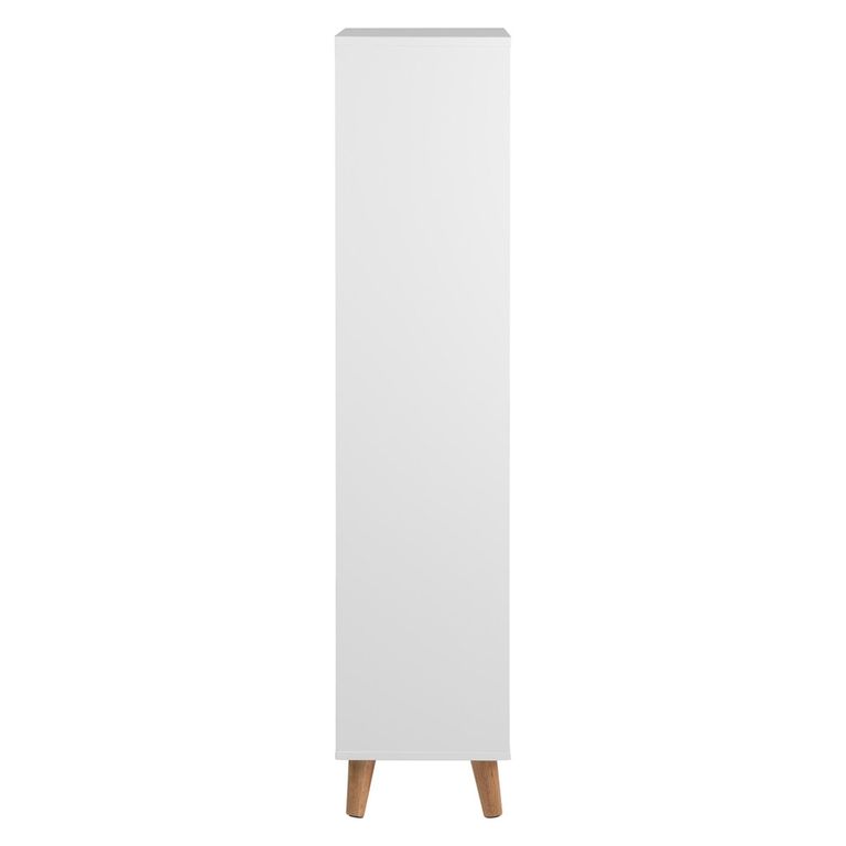Mitra Shoe Cabinet - Flip Down - 3 Door - White and Oak