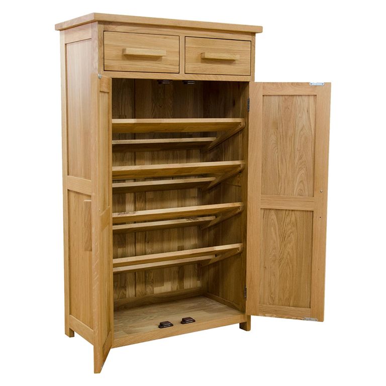 Opus Shoe Cupboard - 2 Door - Oak
