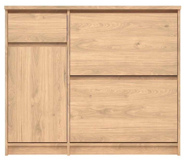 Naia Oak 2 Door 2 Drawer Shoe Cabinet