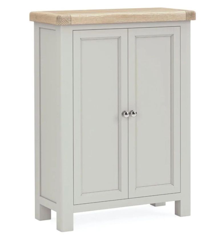 Salcombe Shoe Cabinet - 2 Door - Grey Oak